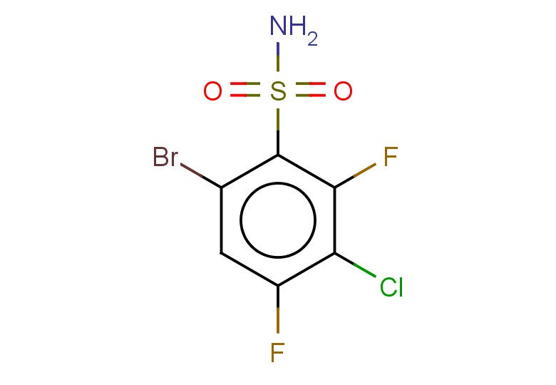 6-bromo-3-chloro-2,4-difluorobenzene-1-sulfonamide