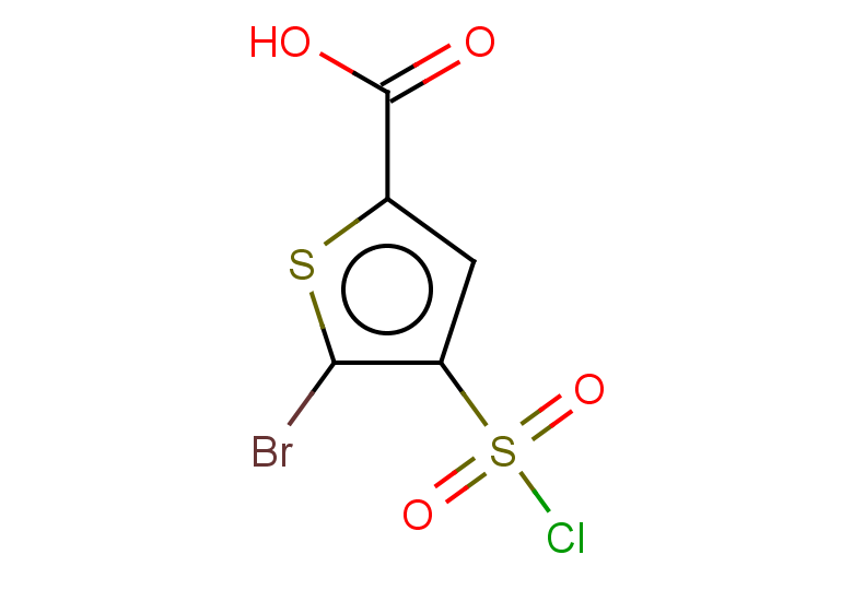 5-bromo-4-(chlorosulfonyl)thiophene-2-carboxylic acid
