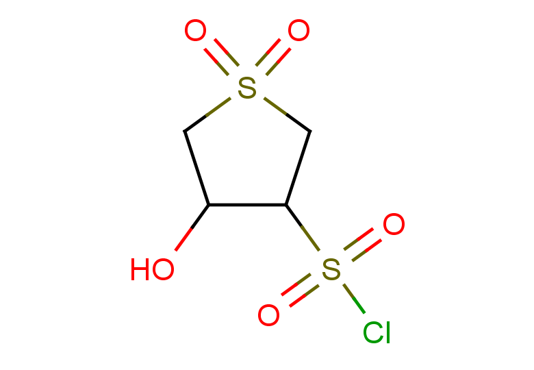 4-hydroxy-1,1-dioxo-1lambda6-thiolane-3-sulfonyl chloride