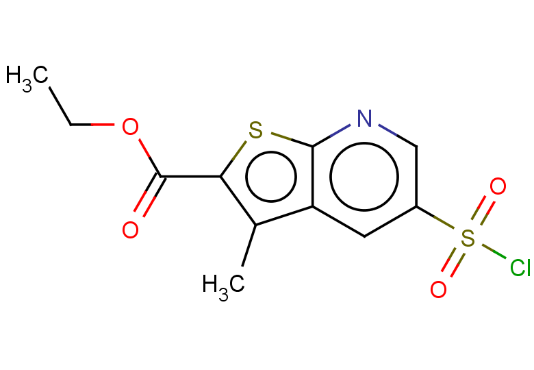 ethyl 5-(chlorosulfonyl)-3-methylthieno[2,3-b]pyridine-2-carboxylate