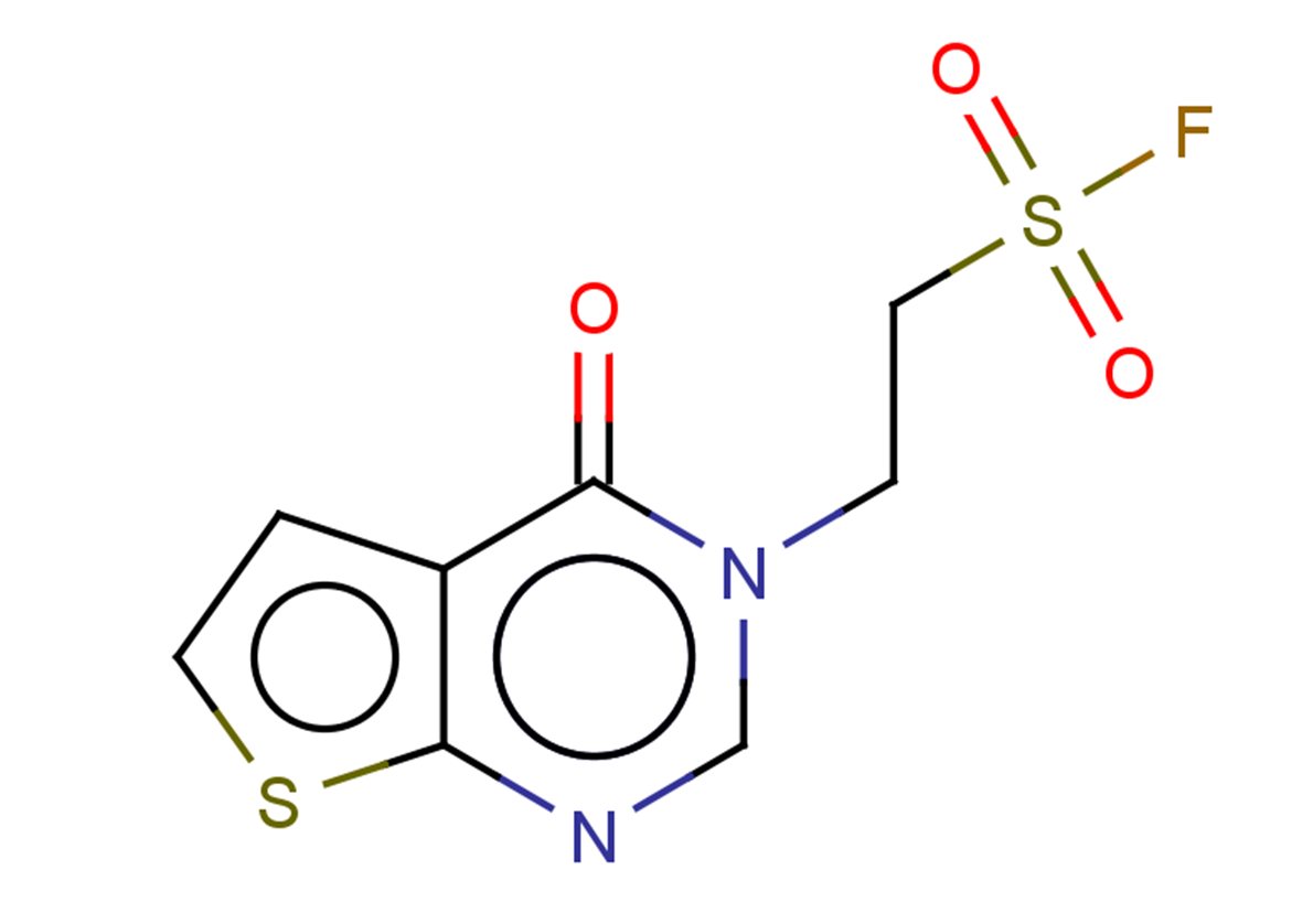 2-{4-oxo-3H,4H-thieno[2,3-d]pyrimidin-3-yl}ethane-1-sulfonyl fluoride