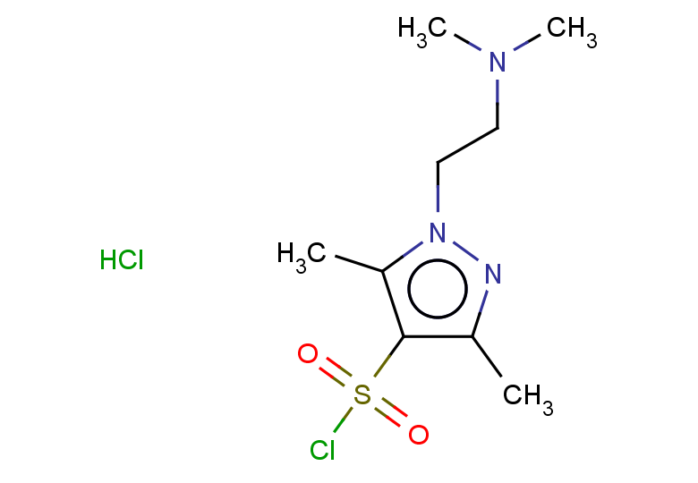 1-[2-(dimethylamino)ethyl]-3,5-dimethyl-1H-pyrazole-4-sulfonyl chloride hydrochloride