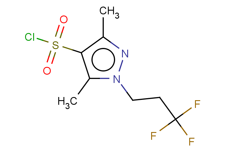3,5-dimethyl-1-(3,3,3-trifluoropropyl)-1H-pyrazole-4-sulfonyl chloride