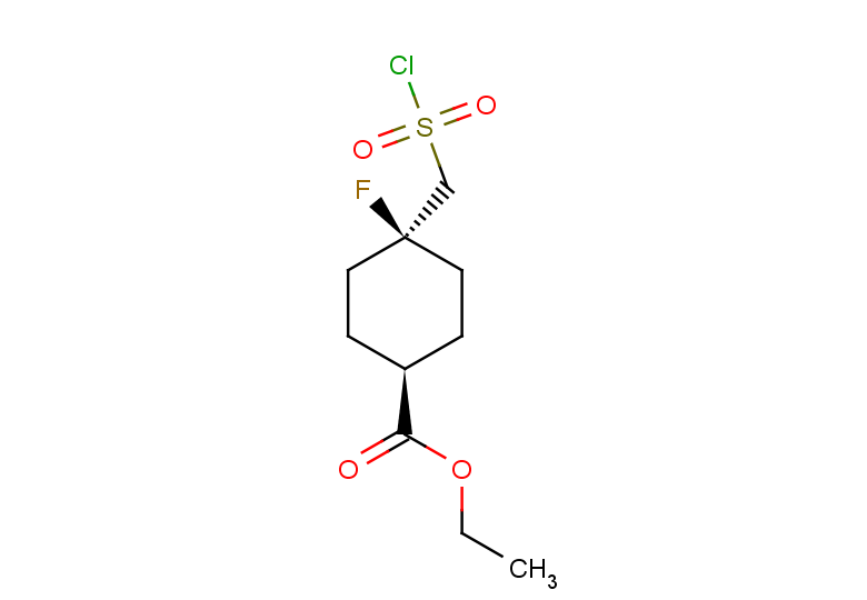 ethyl 4-[(chlorosulfonyl)methyl]-4-fluorocyclohexane-1-carboxylate