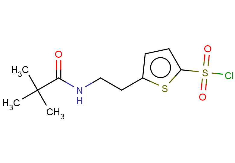 5-[2-(2,2-dimethylpropanamido)ethyl]thiophene-2-sulfonyl chloride