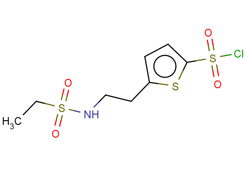 5-(2-ethanesulfonamidoethyl)thiophene-2-sulfonyl chloride