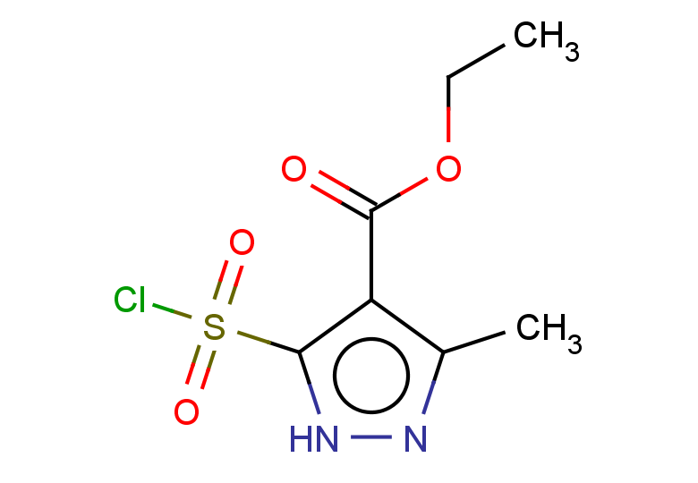 ethyl 5-(chlorosulfonyl)-3-methyl-1H-pyrazole-4-carboxylate