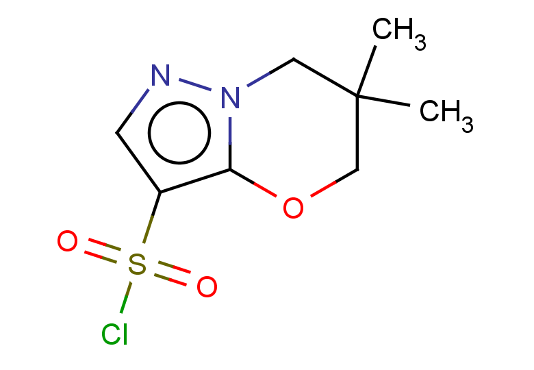 6,6-dimethyl-5H,6H,7H-pyrazolo[3,2-b][1,3]oxazine-3-sulfonyl chloride
