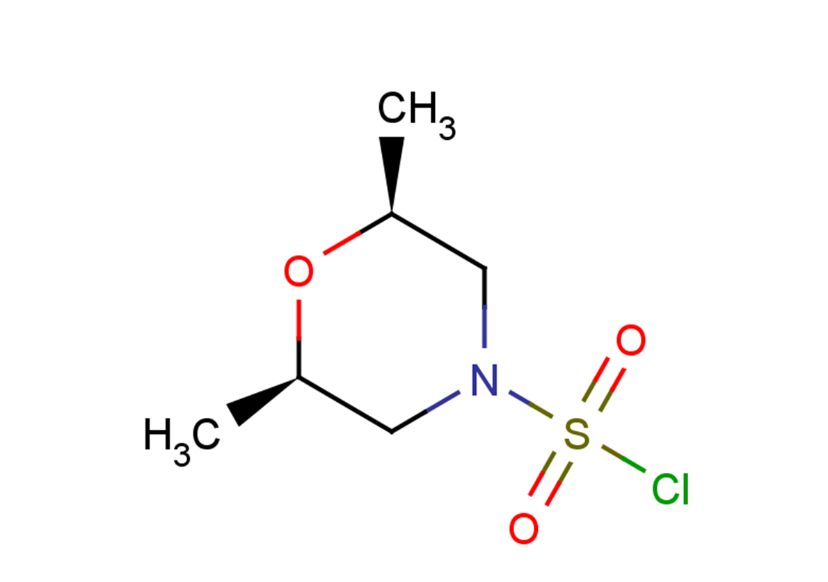 (2R,6S)-2,6-dimethylmorpholine-4-sulfonyl chloride