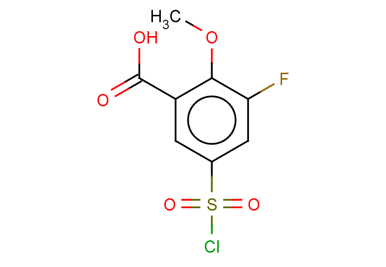 5-(chlorosulfonyl)-3-fluoro-2-methoxybenzoic acid