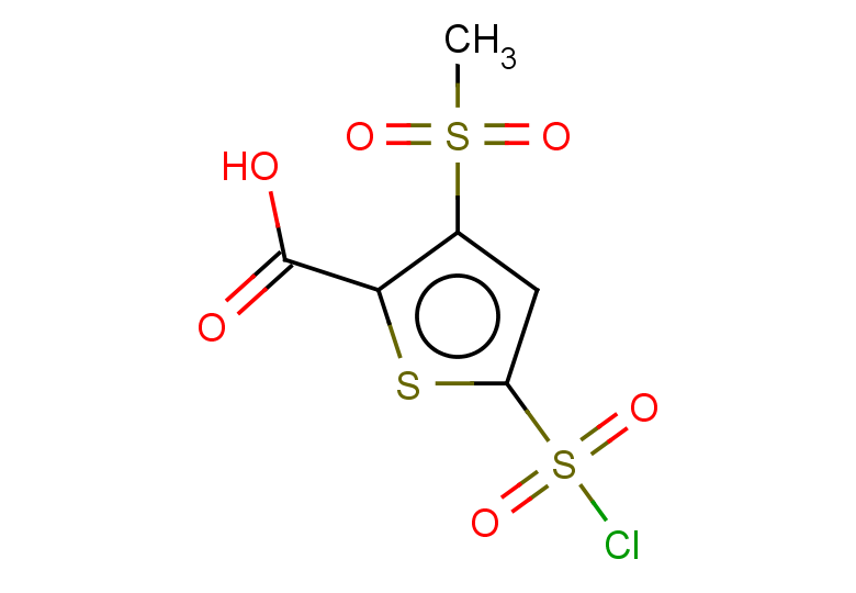 5-(chlorosulfonyl)-3-methanesulfonylthiophene-2-carboxylic acid