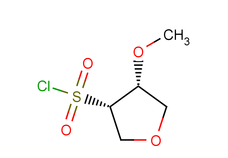 rac-(3R,4S)-4-methoxyoxolane-3-sulfonyl chloride, cis