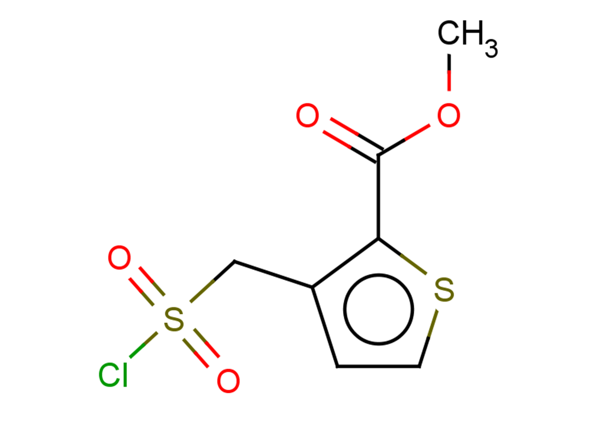 methyl 3-[(chlorosulfonyl)methyl]thiophene-2-carboxylate