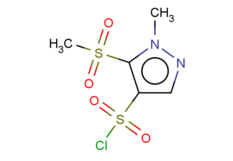 5-methanesulfonyl-1-methyl-1H-pyrazole-4-sulfonyl chloride