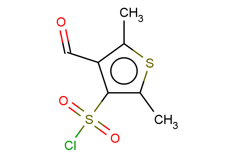 4-formyl-2,5-dimethylthiophene-3-sulfonyl chloride