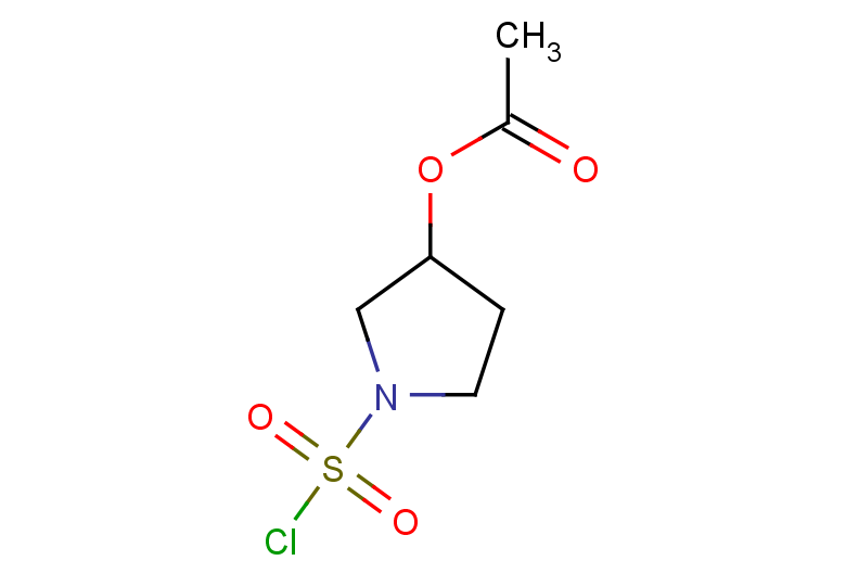 1-(chlorosulfonyl)pyrrolidin-3-yl acetate