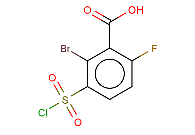 2-bromo-3-(chlorosulfonyl)-6-fluorobenzoic acid