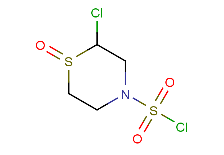 2-chloro-1-oxo-1lambda4-thiomorpholine-4-sulfonyl chloride
