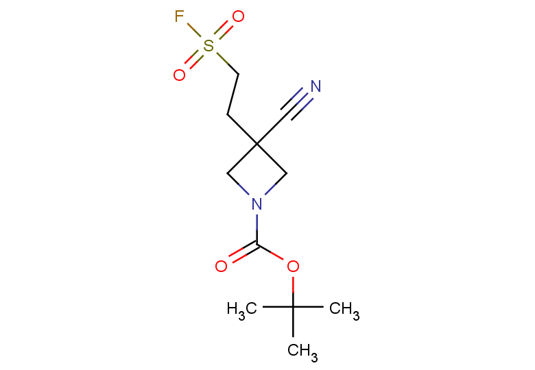 tert-butyl 3-cyano-3-[2-(fluorosulfonyl)ethyl]azetidine-1-carboxylate