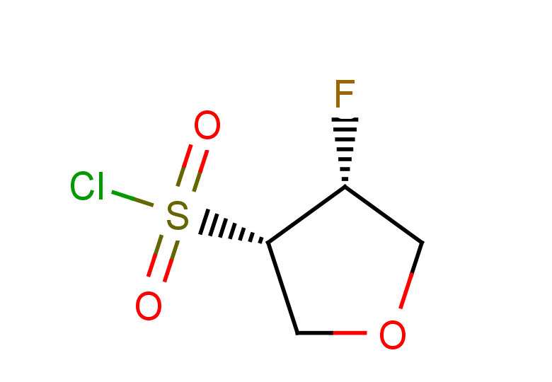 rac-(3R,4S)-4-fluorooxolane-3-sulfonyl chloride, cis