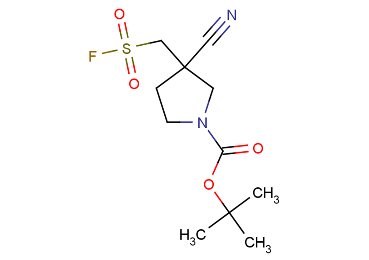 tert-butyl 3-cyano-3-[(fluorosulfonyl)methyl]pyrrolidine-1-carboxylate