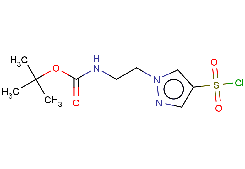 tert-butyl N-{2-[4-(chlorosulfonyl)-1H-pyrazol-1-yl]ethyl}carbamate