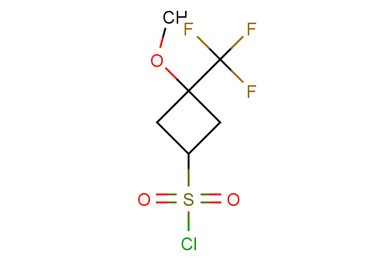 3-methoxy-3-(trifluoromethyl)cyclobutane-1-sulfonyl chloride