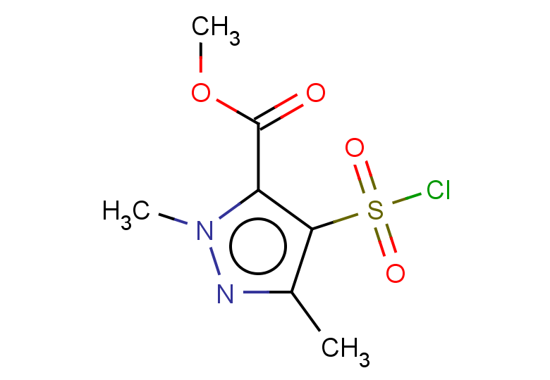 methyl 4-(chlorosulfonyl)-1,3-dimethyl-1H-pyrazole-5-carboxylate