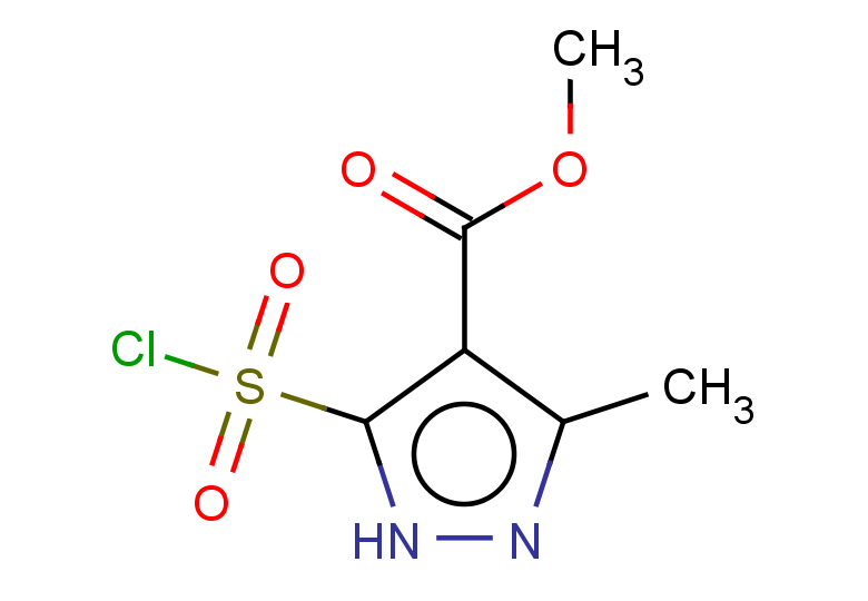 methyl 5-(chlorosulfonyl)-3-methyl-1H-pyrazole-4-carboxylate
