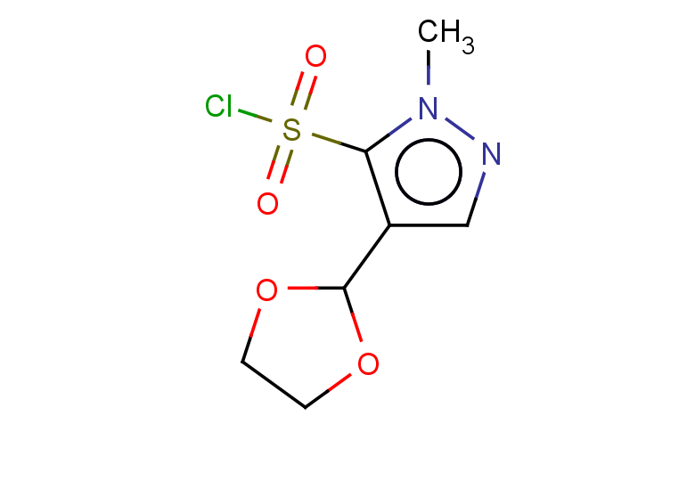 4-(1,3-dioxolan-2-yl)-1-methyl-1H-pyrazole-5-sulfonyl chloride