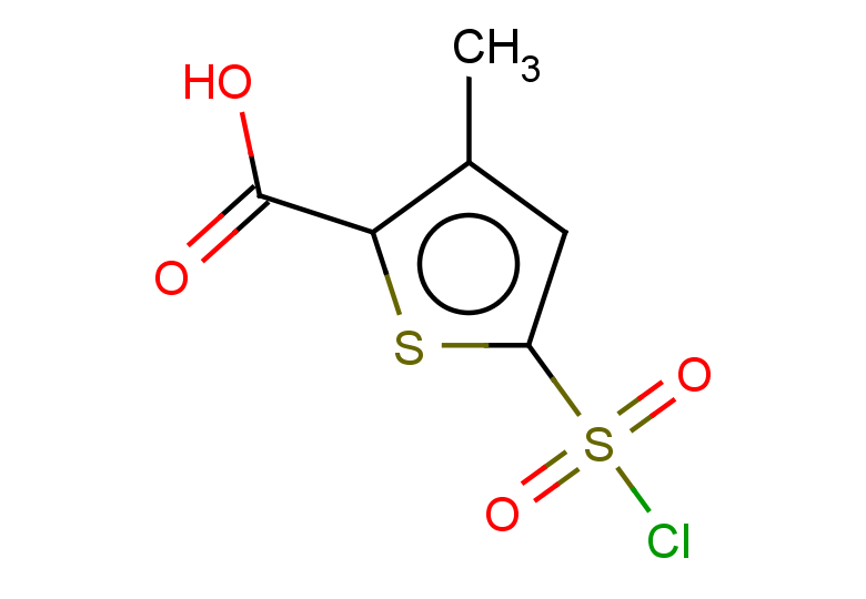 5-(chlorosulfonyl)-3-methylthiophene-2-carboxylic acid