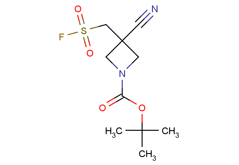 tert-butyl 3-cyano-3-[(fluorosulfonyl)methyl]azetidine-1-carboxylate