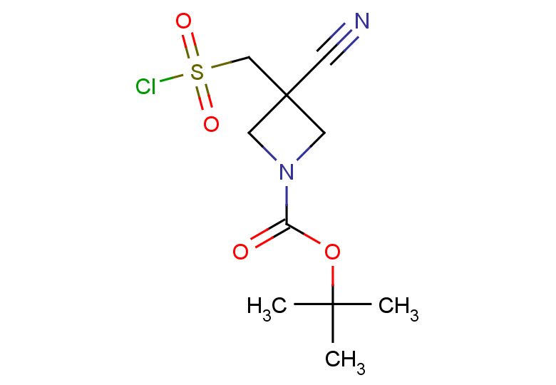 tert-butyl 3-[(chlorosulfonyl)methyl]-3-cyanoazetidine-1-carboxylate