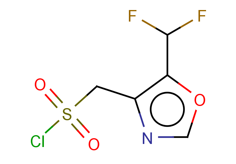 [5-(difluoromethyl)-1,3-oxazol-4-yl]methanesulfonyl chloride