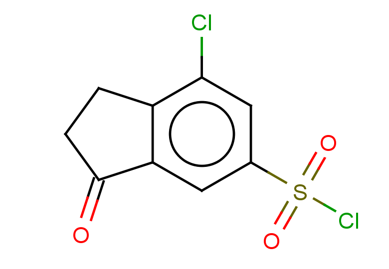 7-chloro-3-oxo-2,3-dihydro-1H-indene-5-sulfonyl chloride