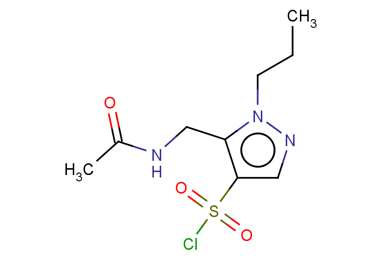 5-(acetylamino-methyl)-1-propyl-1H-pyrazole-4-sulfonyl chloride