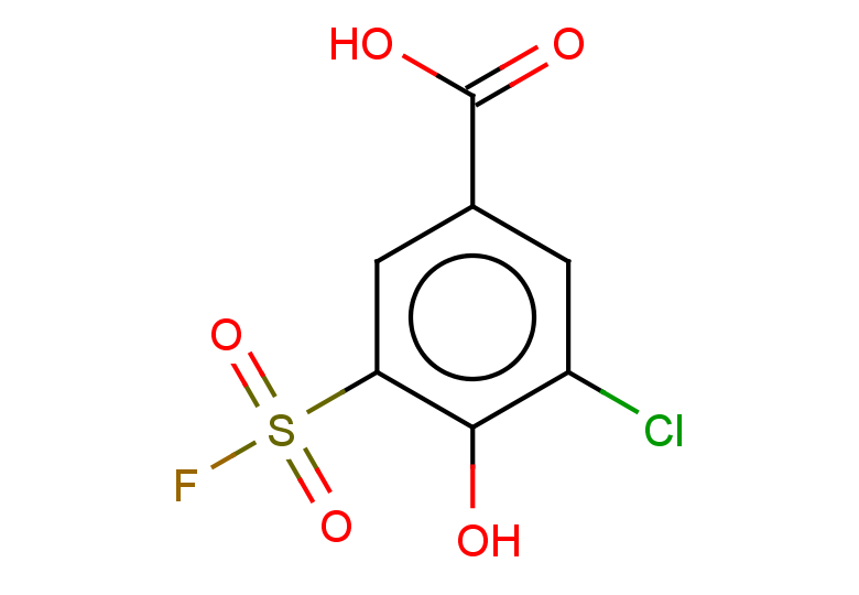 3-chloro-5-(fluorosulfonyl)-4-hydroxybenzoic acid