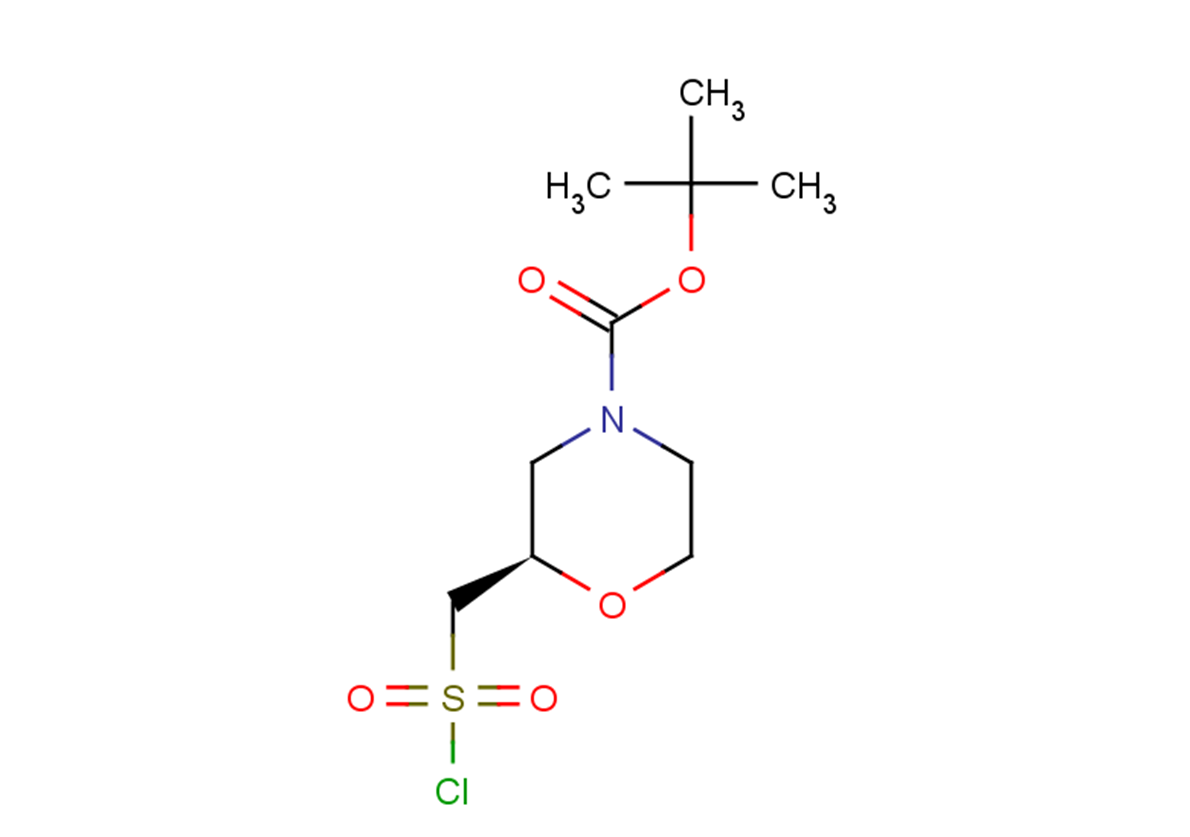 tert-butyl (2R)-2-[(chlorosulfonyl)methyl]morpholine-4-carboxylate