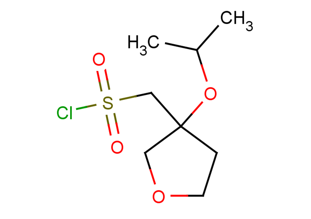 [3-(propan-2-yloxy)oxolan-3-yl]methanesulfonyl chloride