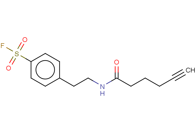 4-[2-(hex-5-ynamido)ethyl]benzene-1-sulfonyl fluoride