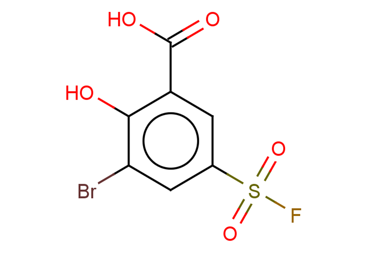 3-bromo-5-(fluorosulfonyl)-2-hydroxybenzoic acid
