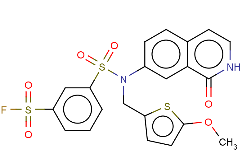 3-{[(5-methoxythiophen-2-yl)methyl](1-oxo-1,2-dihydroisoquinolin-7-yl)sulfamoyl}benzene-1-sulfonyl fluoride