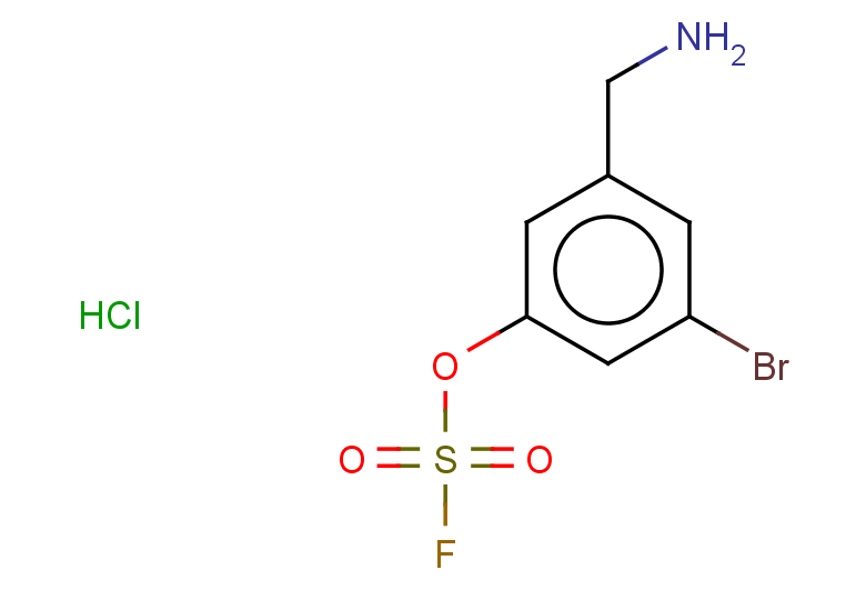 3-(aminomethyl)-5-bromophenyl fluoranesulfonate hydrochloride
