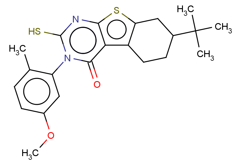11-tert-butyl-4-(5-methoxy-2-methylphenyl)-5-sulfanyl-8-thia-4,6-diazatricyclo[7.4.0.0,2,7]trideca-1(9),2(7),5-trien-3-one