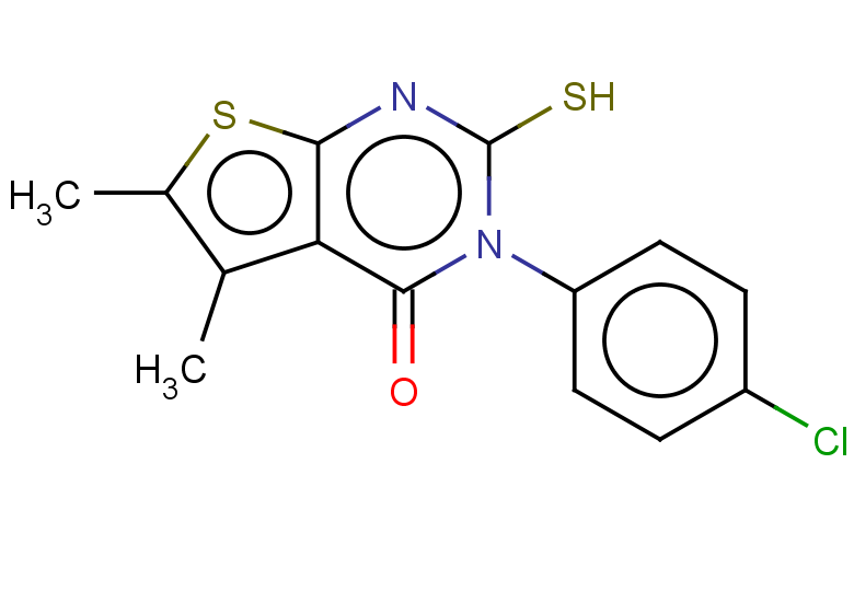 3-(4-chlorophenyl)-5,6-dimethyl-2-sulfanyl-3H,4H-thieno[2,3-d]pyrimidin-4-one