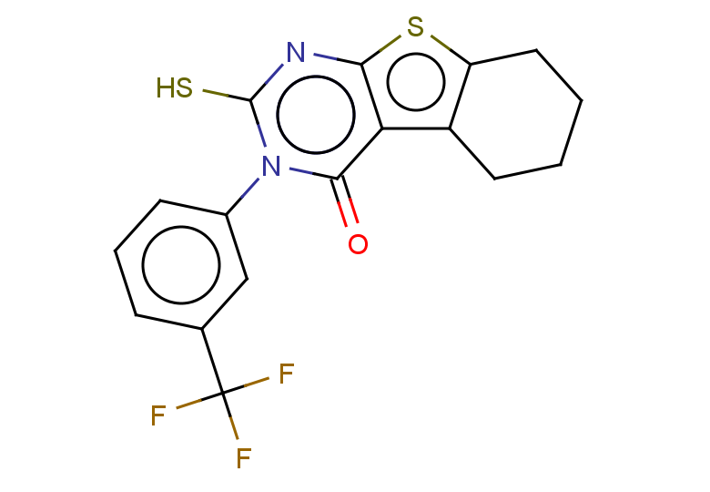 5-sulfanyl-4-[3-(trifluoromethyl)phenyl]-8-thia-4,6-diazatricyclo[7.4.0.0,2,7]trideca-1(9),2(7),5-trien-3-one