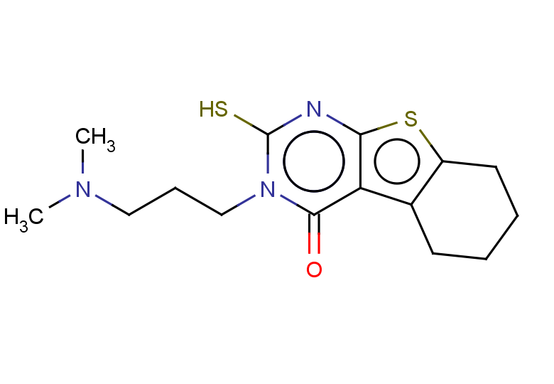 4-[3-(dimethylamino)propyl]-5-sulfanyl-8-thia-4,6-diazatricyclo[7.4.0.0,2,7]trideca-1(9),2(7),5-trien-3-one