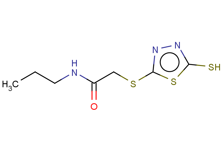 N-propyl-2-[(5-sulfanyl-1,3,4-thiadiazol-2-yl)sulfanyl]acetamide