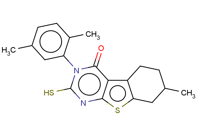 4-(2,5-dimethylphenyl)-11-methyl-5-sulfanyl-8-thia-4,6-diazatricyclo[7.4.0.0,2,7]trideca-1(9),2(7),5-trien-3-one