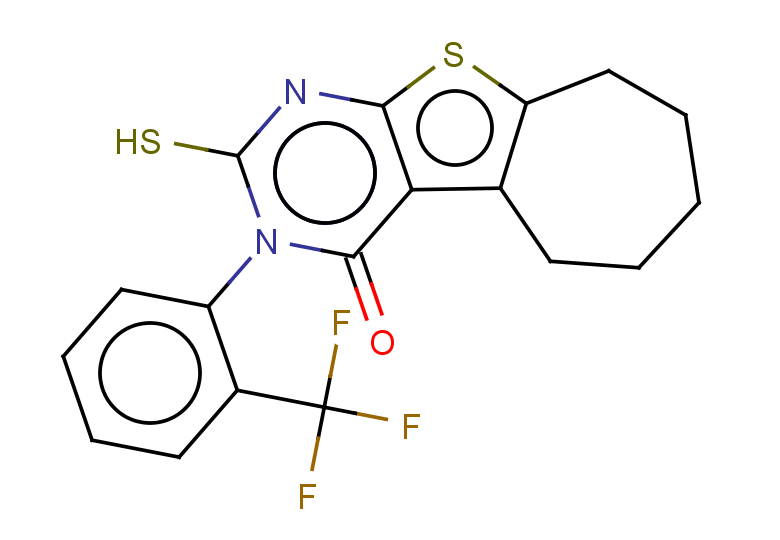 5-sulfanyl-4-[2-(trifluoromethyl)phenyl]-8-thia-4,6-diazatricyclo[7.5.0.0,2,7]tetradeca-1(9),2(7),5-trien-3-one